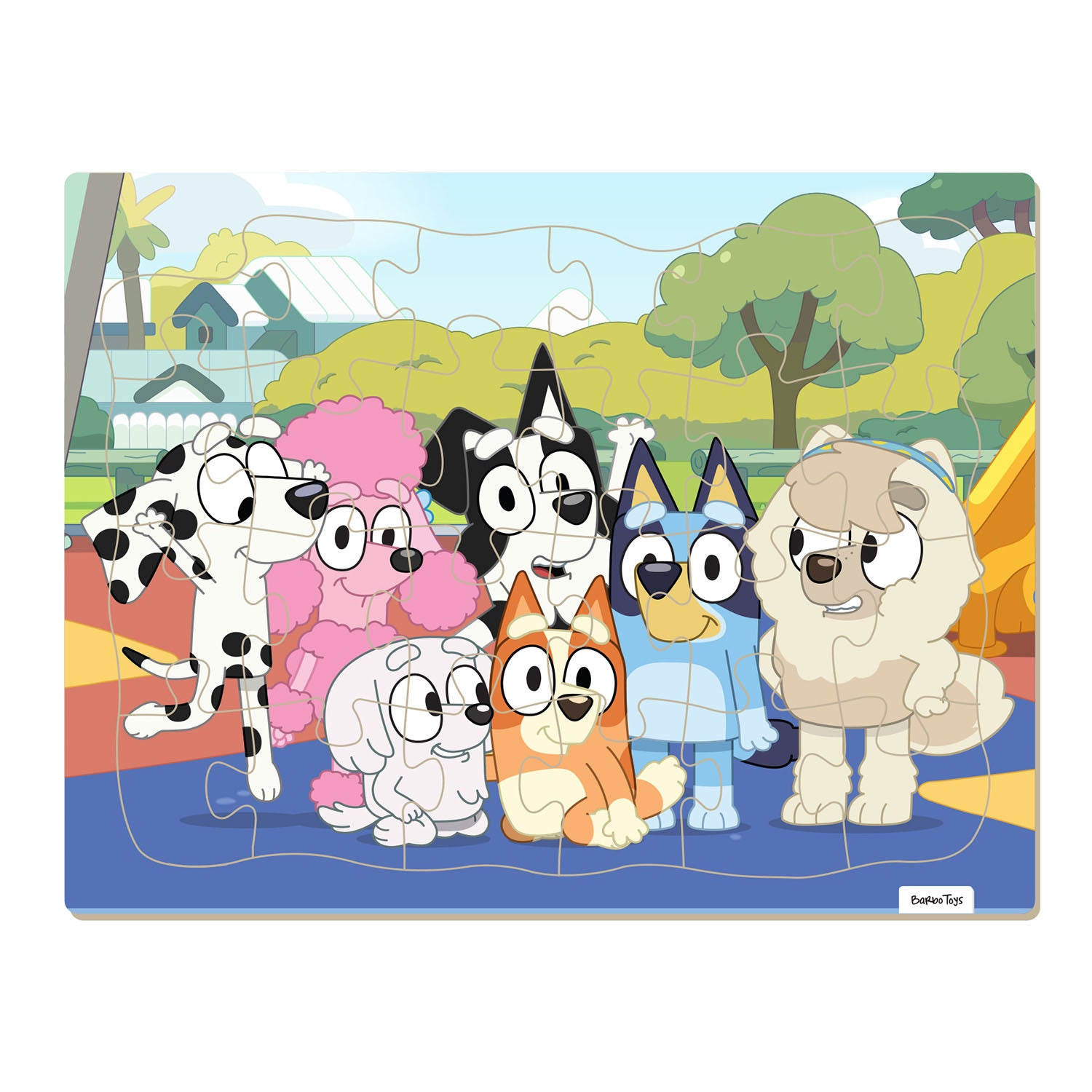bluey-bluey-framed-puzzle Friends 18pcs